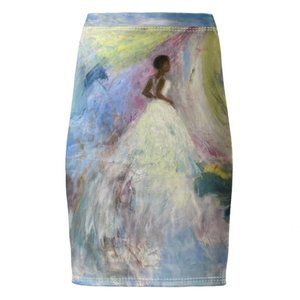 Brand New Velours Pencil Skirt Into the Light